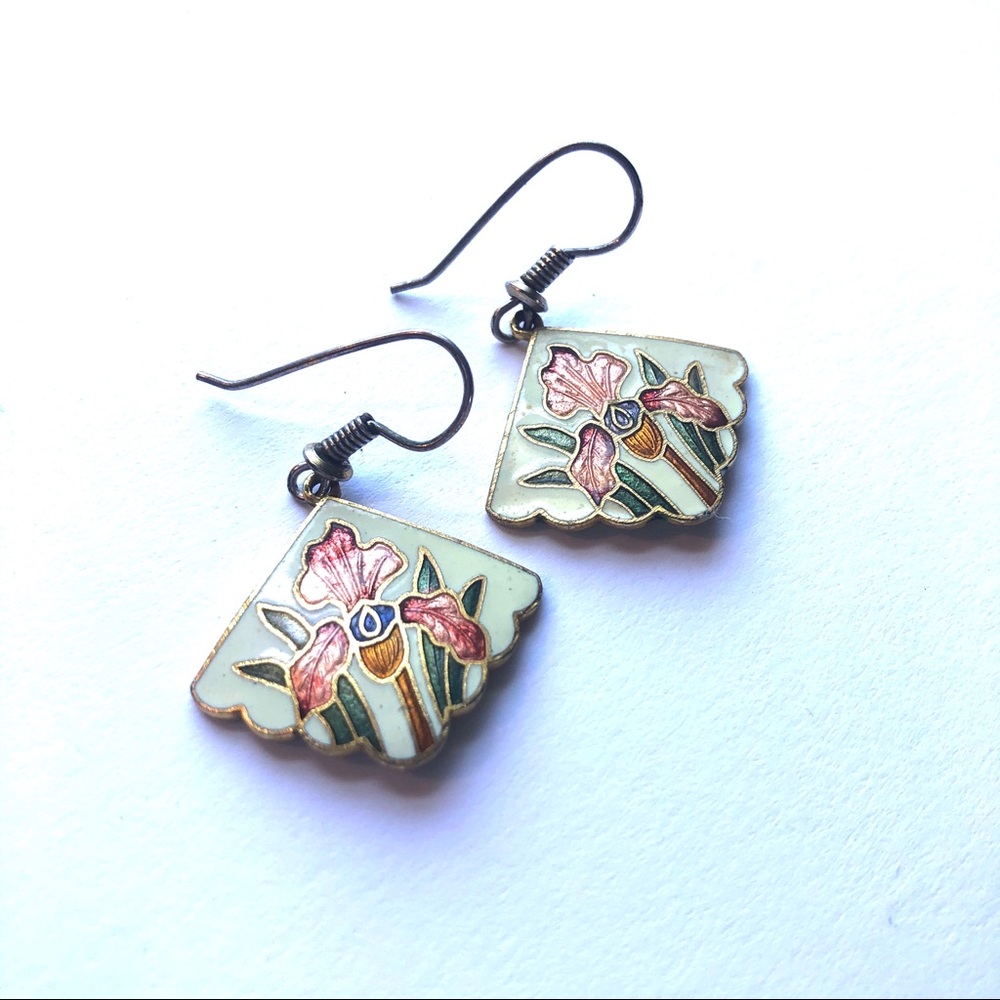 Vintage Iris Earrings